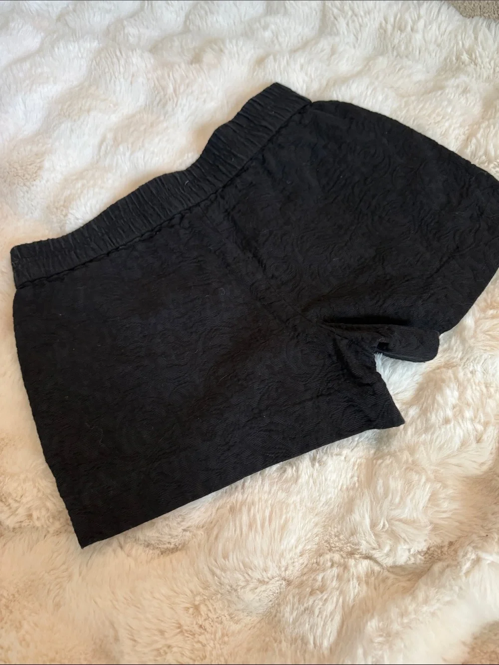 J. Crew Black Textured Elastic-Waist Athletic Shorts